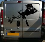 1 X 75cm x 55cm HUNTING HAWK FALCON EAGLE BIRD OF PREY VAN STICKERS DECALS