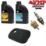 Yamaha PW50 PY50 Service Kit Engine Gear Oil Spark Plug Fuel Air Filter Foam