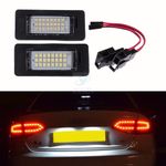 2x License Number Plate LED Light Lamp for Audi A4 B8 A5 Q5 Passat S5 Error Free