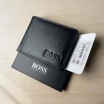 New Hugo Boss Genuine Leather Wallet for Credit Card, Notes & Coins for Gift