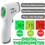 Digital Infrared Forehead Thermometer Non-Contact Temperature Gun For Adult Kids