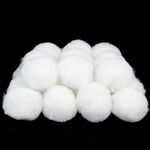 35mm White Pom Poms For Crafts Decoration Sewing Card Making Hobby