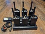 6 x SEPURA SBP8340 UHF 4 WATT DMR DIGITAL TWO WAY RADIOS & 6 WAY CHARGER