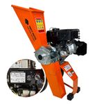 FM6DDES-MUL 6HP Petrol Electric-Start Self-Feeding Wood Chipper & Mulcher
