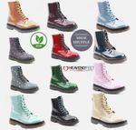 Heavenly Feet Justina Lotte Lace Zip up Vegan Friendly Memory Foam Ladies Boot