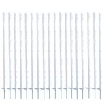 5FT ELECTRIC FENCE POLY POSTS Horse Pony Fencing Stakes White Green 20 40 60 100