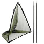 NGT 65" Specimen Catfish Net Carp Fishing Landing Net + Net Handle Dual Float