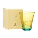 Starbucks Japan JIMOTO Made+ Itoman Ryukyu Glass Yo 296ml 10oz Japan Yellow Sun
