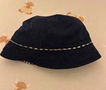 Reversible Boy’s Bucket Hat Next Check Navy and Brown 1-2yrs