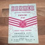 West Ham United v Swansea City FA Cup Official Programme 1979-80