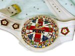 WBC UNION CHAMPION TITLE BELT/WBC BELT WITH BRASS PLATES 3D/WBC WHITE STRAP BELT