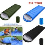 Single Sleeping Bag Waterproof Outdoor Camping Hiking Envelope Zip Spring Summer