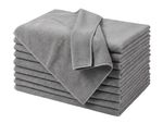 Microfiber Cleaning Cloths 350 GSM Thick 40x40cm Grey Car Detailing Glass Polish