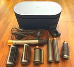Dyson Airwrap multi-styler and dryer Complete Long in Nickel/Copper  w/ Case