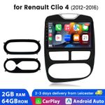 Android 15  For Renault Clio 4 2012-2016 Apple Carplay Car Stereo Radio GPS NAVI