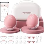 Momcozy M9 Mobile Flow Hands Free Breast Pump 2 Count Cozy Red App Control
