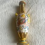 Majolica Deruta Hand-Painted Majolica Ceramic Dragon Decorative Vase, Deruta