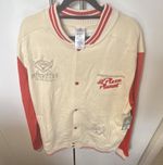 Disney Toy Story Pizza Planet Varsity Snap Jacket Cream/Red Unisex 2L