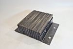 Dock Bumper, 10X4X8-1/2 In., Rubber 26W573
