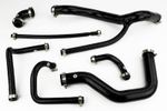 Silicone Radiator Coolant Hoses fit Land Rover Defender 200TDI 91-94 Pipe Black
