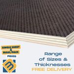 Anti-Slip Mesh Phenolic Birch Plywood Sheets - Trailer Flooring Buffalo Board