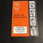 (3) League Cup 1st Rd 1st Leg Lincoln v Hull City 9.8.1980
