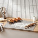 Stainless Steel Kitchen Worktop Dough Meat Bread Kneading Cutting Chopping Board