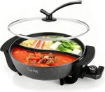 Food Party Hot Pot Hotpot Electric with Divider Chinese 6l 