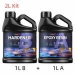 Epoxy Resin - 2L Kit - 1:1 AB Glue Crystal Clear DIY Art Craft Jewellery Making