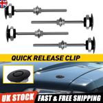 4X Car Quick Release Push Button Bumper Hood Pin Bonnet Lock Latch Clip Body Kit