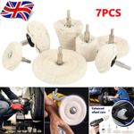 Polishing Buffing Pads Mop Wheel Buffer Pad Drill Kit for Car Polisher 7Pcs Set