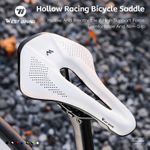 WEST BIKING MTB Road Bike Saddle Hollow Bicycle Seat Cushion Saddle White