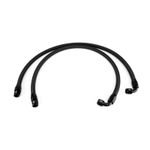2x 1000mm AN10 HEL Braided Nylon Oil Cooler Hoses Lines - Straight & 90° -10