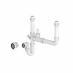 Double Bowl Kitchen Sink Plumbing Kit Pipe and Trap – Essence