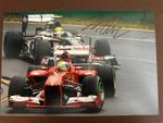 FELIPE MASSA HAND SIGNED 12X8” PHOTO FERRARI F1 WILLIAMS SAUBER PROOF