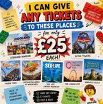 Merlin Theme Park & Attractions E-Ticket £25 Face Value - 6 Aug 2026