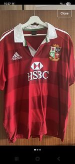 Adidas British And Irish Lions 2013 Polo Shirt 2xl Red
