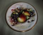 Edwardian China, FRUIT, Cabinet Plate, Signed, D Wallace.