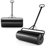63L Metal Garden Lawn Roller Water Sand Filled Drum Grass Roller Tow Behind