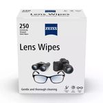 Zeiss Lens Cleaning Wipes - Box of 250 Individually Wrapped Glasses Phone Wipes