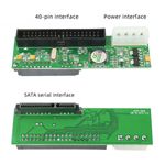 New 2.5"/3.5" Drive 40 Pin Serial ATA SATA to PATA IDE Card Adapter Converter UK