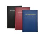 Personalised A5 Classic Notebook with Hardback Cover-Ribbon-80gsm Paper 96sheets