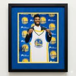 Jordan Bell Golden State Warriors Signed 11x14 Custom Framed Photo PSA