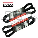 BANDO JAPAN OEM Alternator Power Steering A/C Belts fit Nissan Elgrand E51 02-10