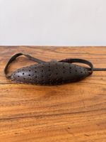 Antique Scottish Knitting Belt Makkin Belt Horsehair Stuffed Leather c.1900