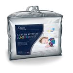 Warm & Cool 100% Cotton Junior Cot Bed Toddler Duvet Quilt & Pillow Bundle