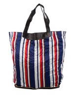 Roberto Cavalli leather trimmed convertible tote