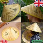 Bamboo Hat Chinese Rattan Fisherman Hats Retro Handmade Weave Sunshade Rain Caps
