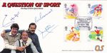 triple signed 1988 Sport Question of Sport official first day cover