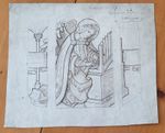 H Vernon Spreadbury Archive Design for a Stained Glass Window in Cheddington